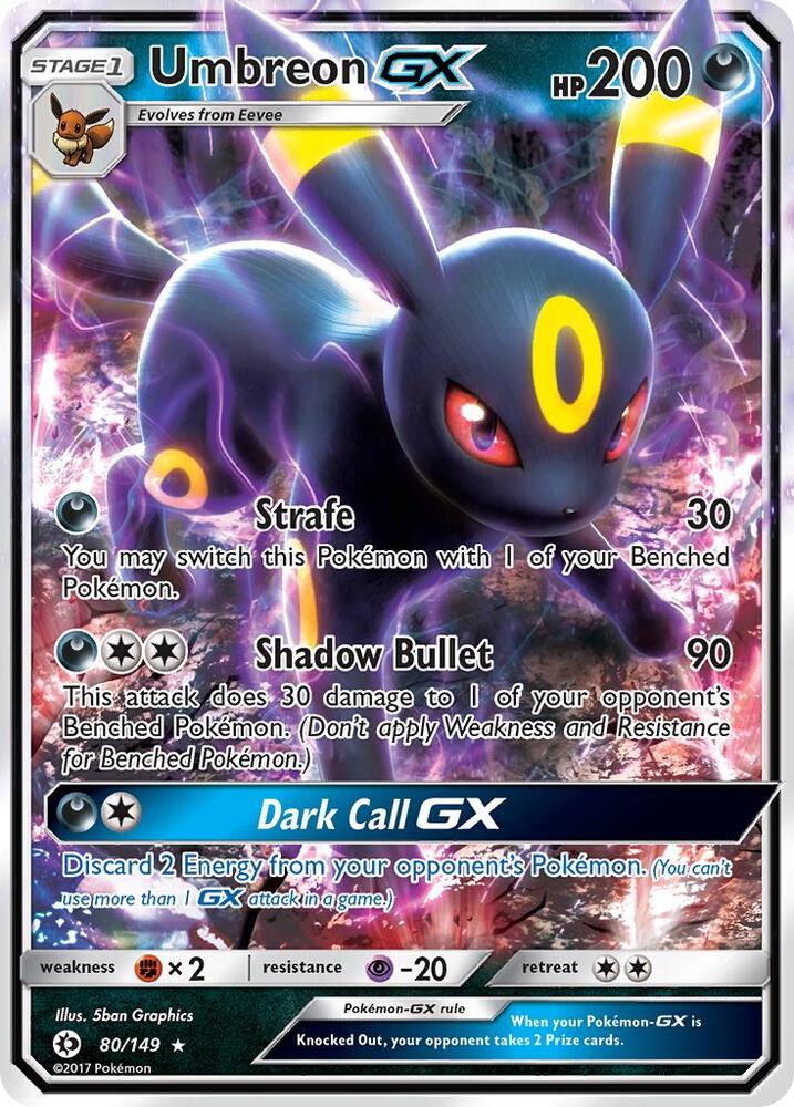 Umbreon GX - SM Base Set - 80/149