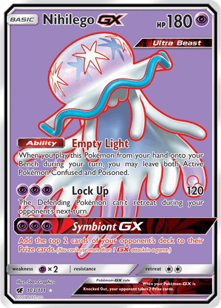 Nihilego GX (Full Art) - SM - Crimson Invasion - 103/111