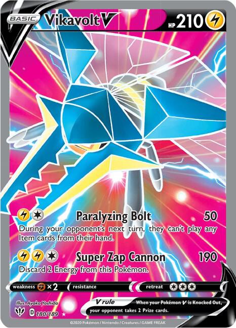 Vikavolt V (Full Art) - Darkness Ablaze - 180/189