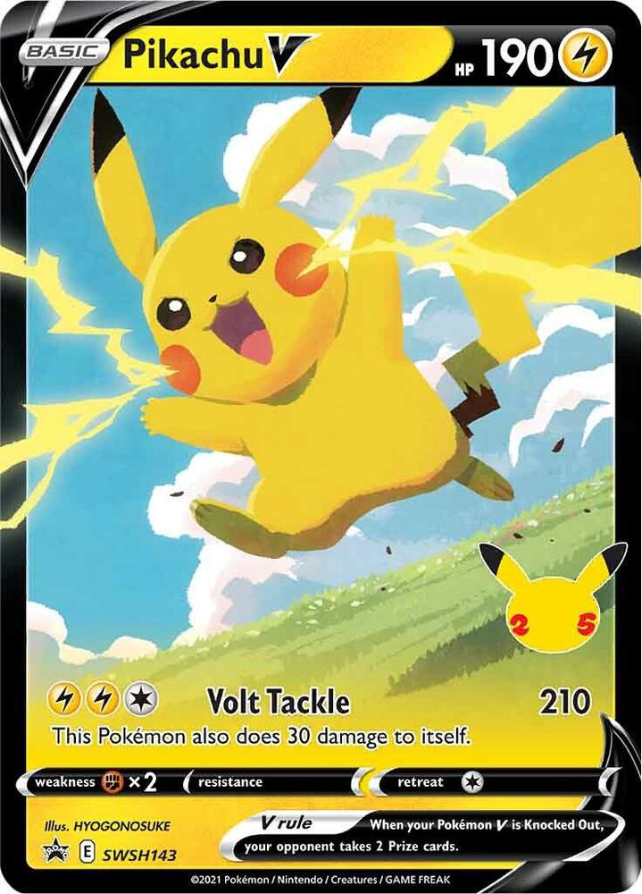 Pikachu V - SWSH143 - Sword & Shield Promo Cards