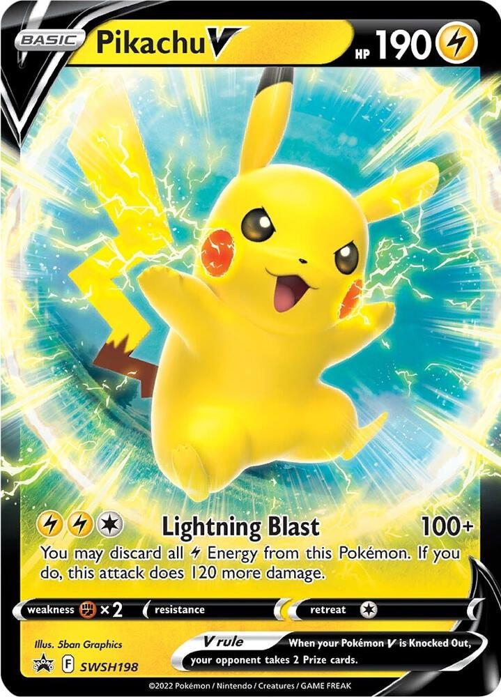 Pikachu V - Sword & Shield Promo - SWSH198