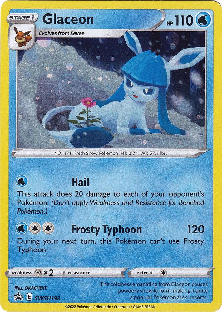 Glaceon - SWSH192 - Sword & Shield Promo Cards