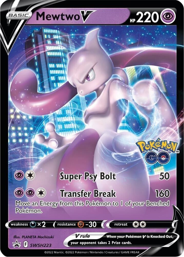 Mewtwo V - SWSH223 - Sword & Shield Promo Cards
