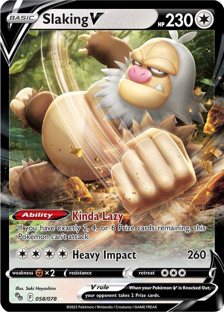 Slaking V - Pokemon GO - 058/078