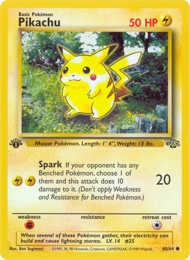 Pikachu (non 1st Ed.) - Jungle - 60/64