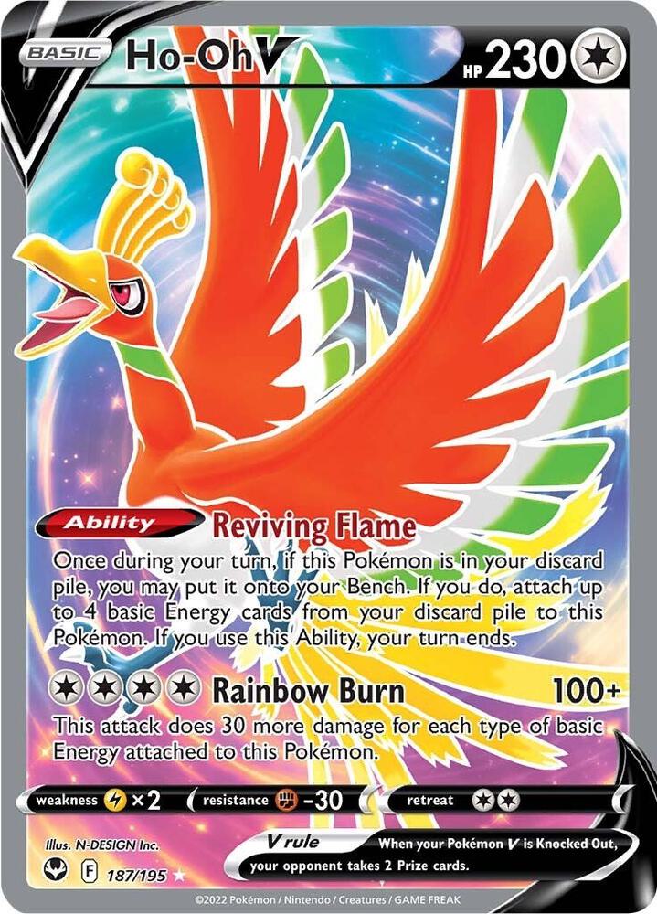 Ho-Oh V (Full Art) - Silver Tempest - 187/195