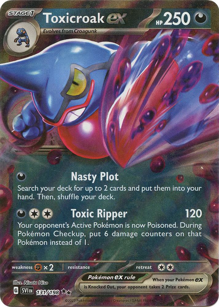 Toxicroak ex - Scarlet & Violet - 131/198