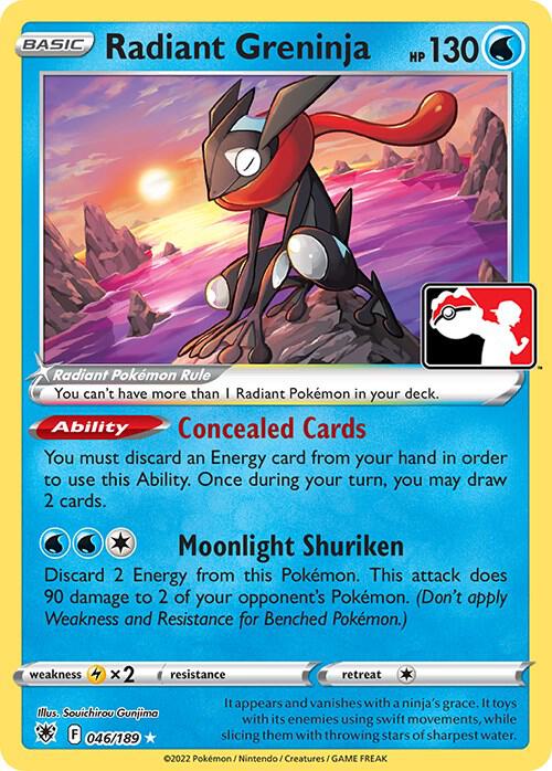 Radiant Greninja - Prize Pack Series Cards - 046/189