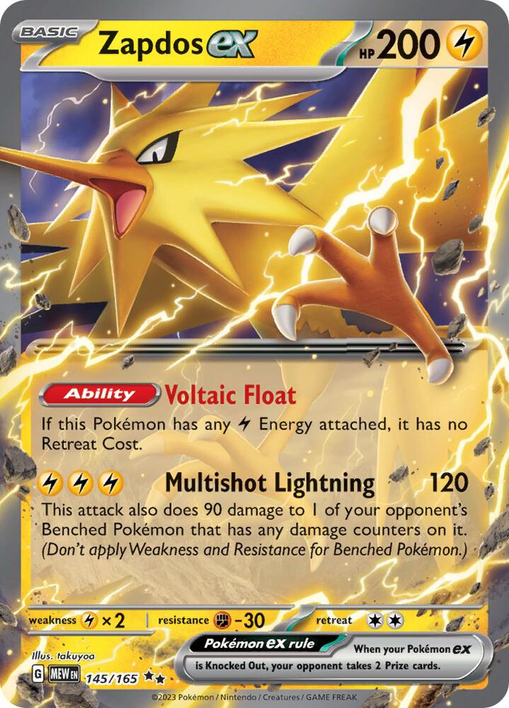 Zapdos ex - 151 - 145/165