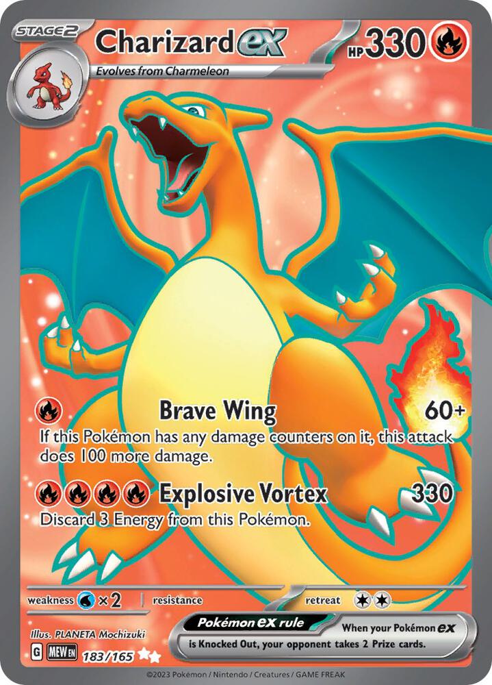 Charizard ex - 183/165 - Scarlet & Violet 151