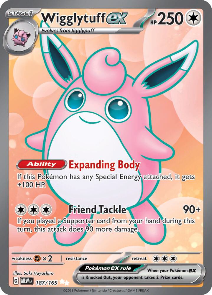 Wigglytuff ex - 151 - 187/165