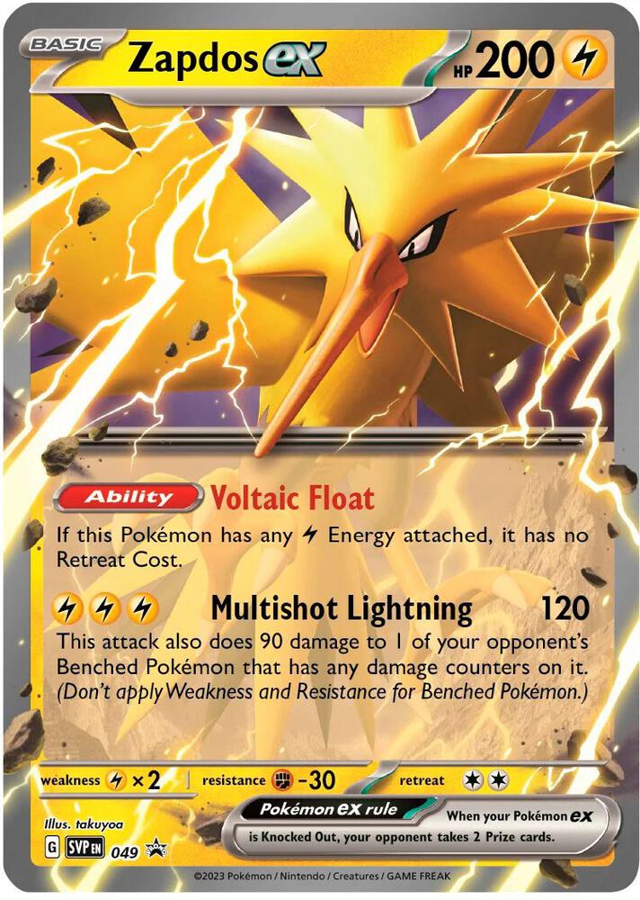 Zapdos ex - Scarlet & Violet Promo - 049
