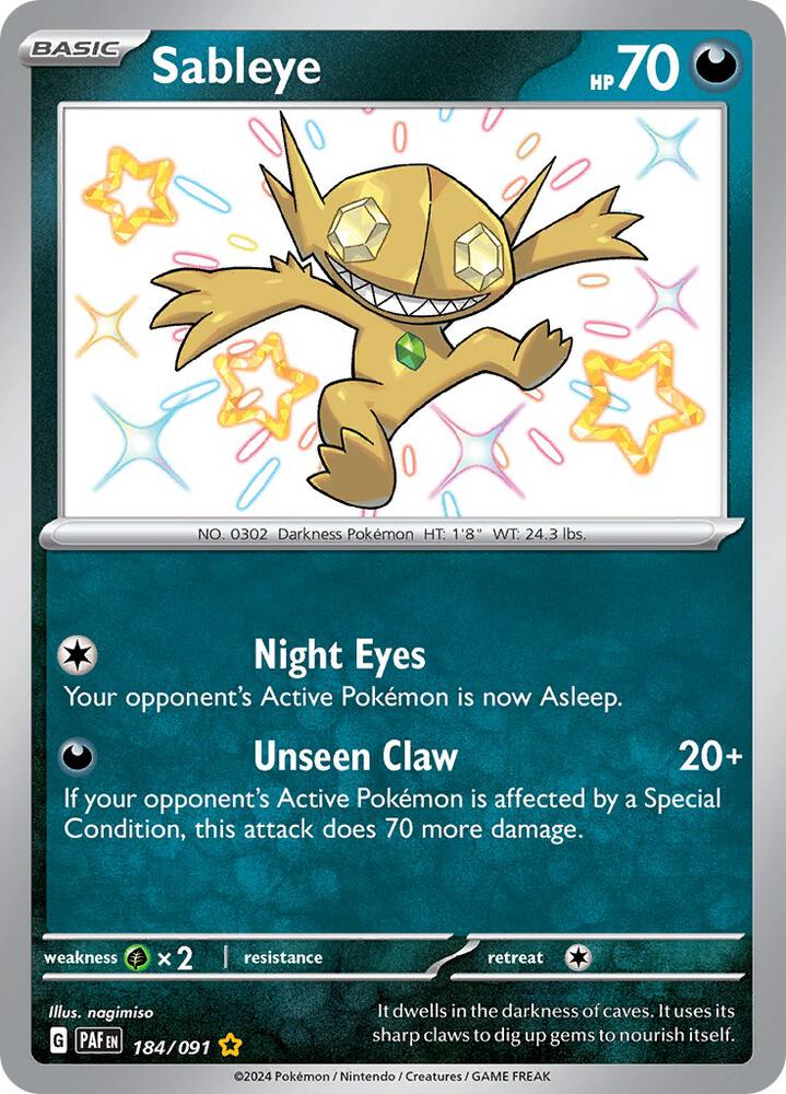 Sableye - Paldean Fates - 184/091