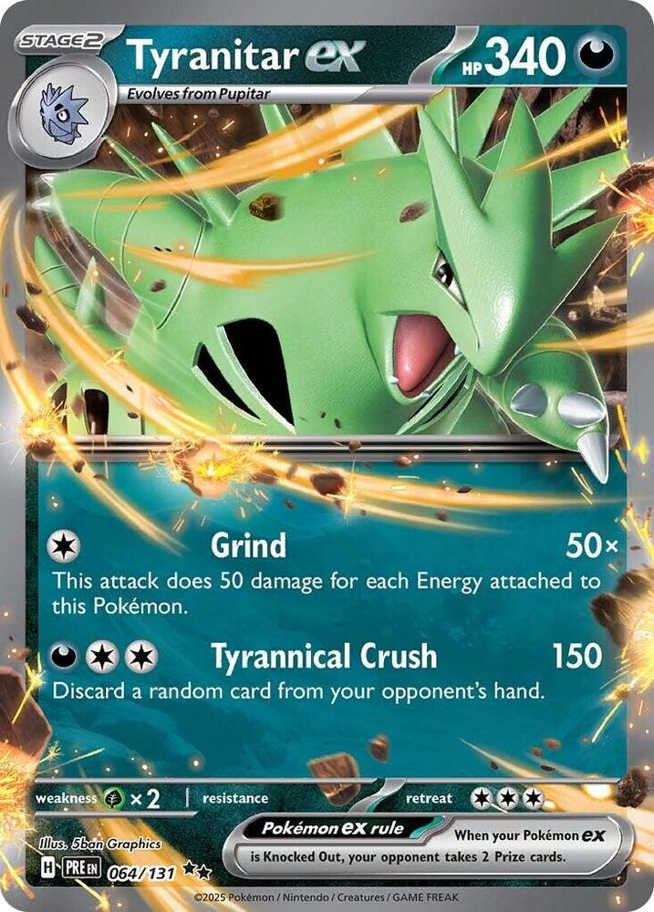 Tyranitar ex - Prismatic evolutions - 064/131