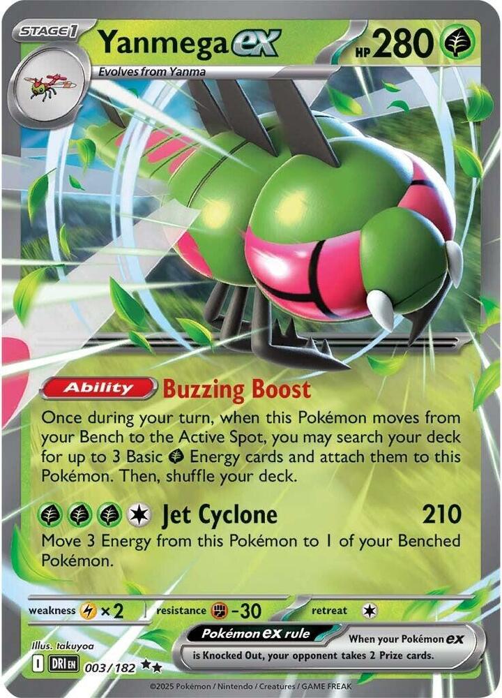 Yanmega ex - Destined Rivals- 003/182