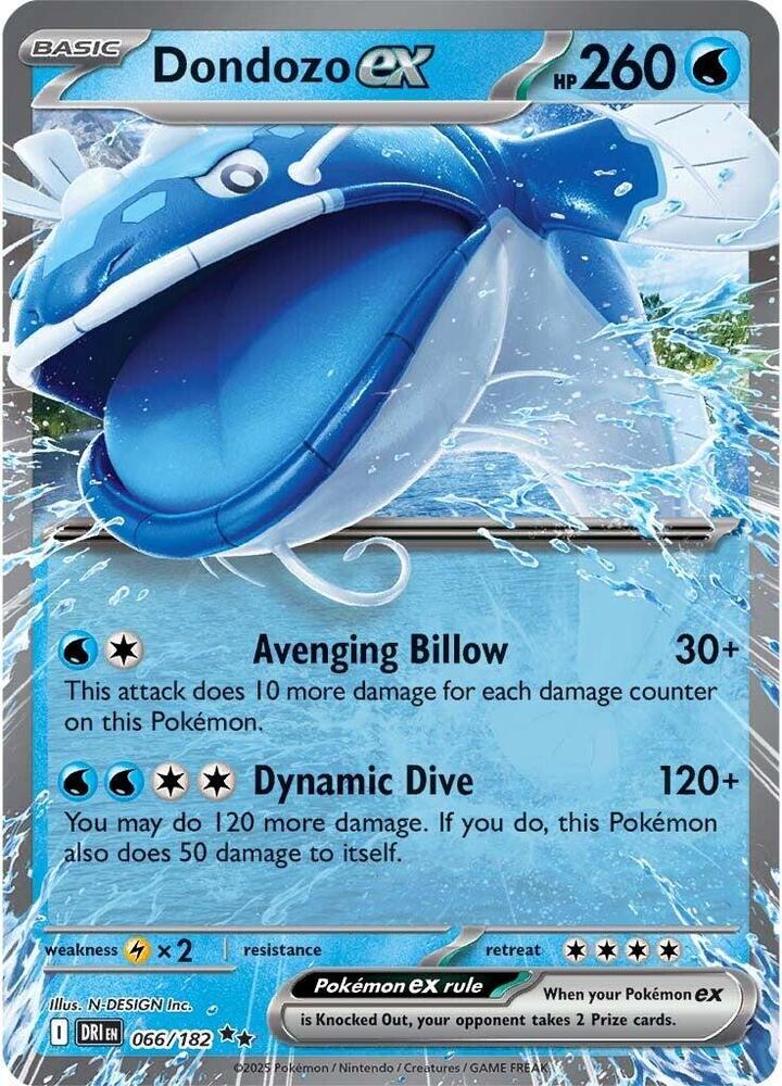 Dondozo ex - Destined Rivals - 066/182