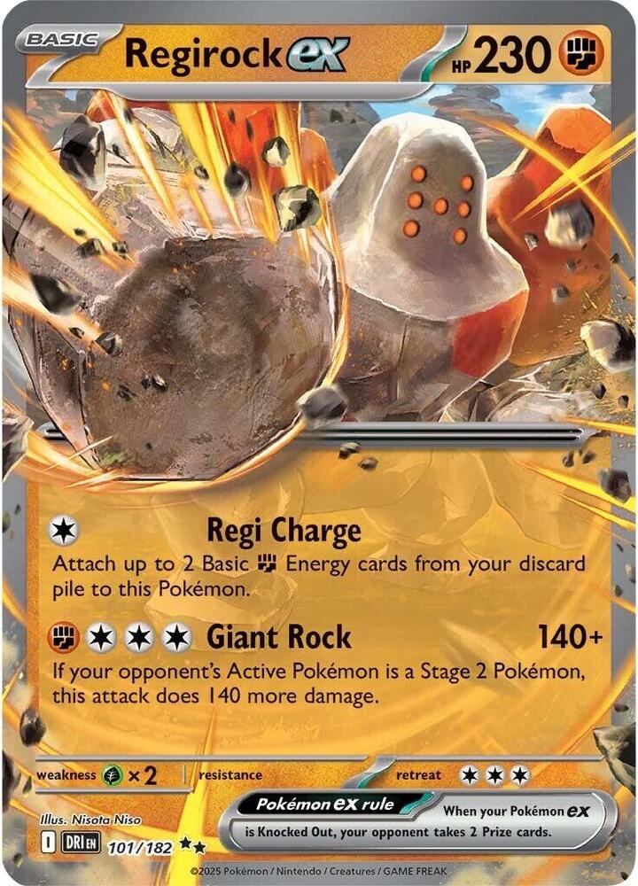 Regirock ex - Destined Rivals - 101/182