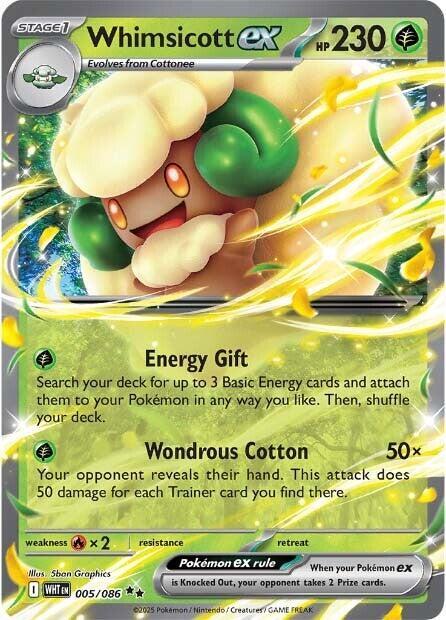 Whimsicott ex - White Flare - 005/086