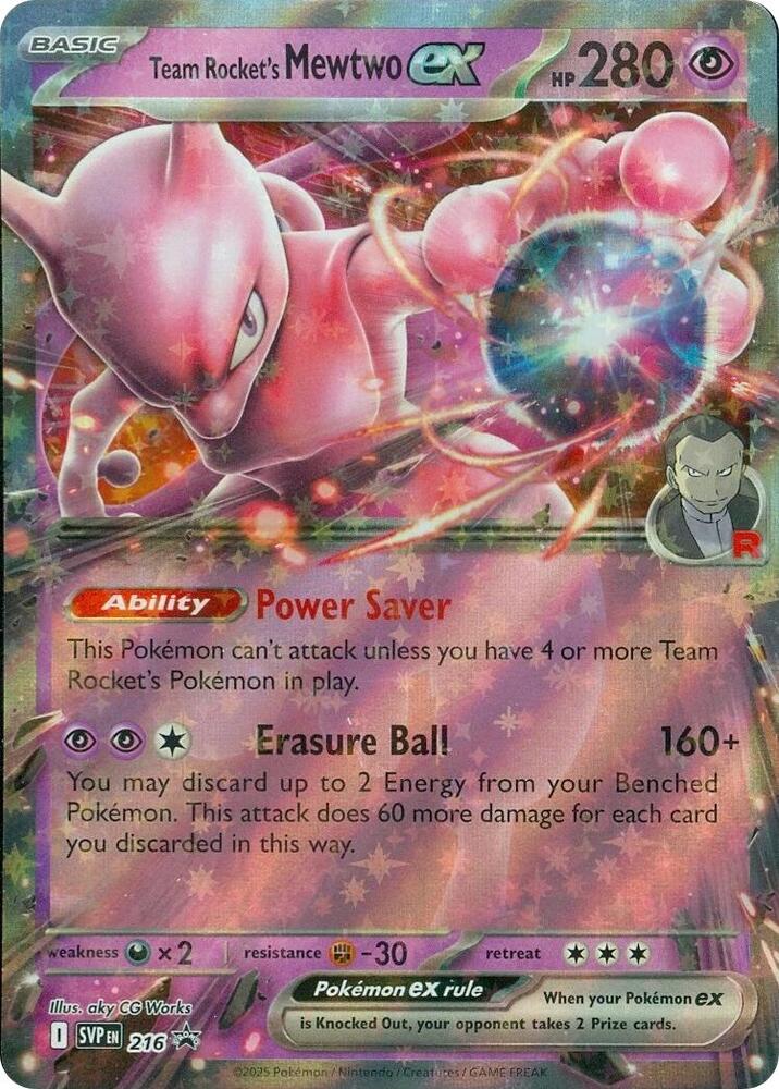 Team Rocket's Mewtwo ex - Scarlet & Violet Promo - 216