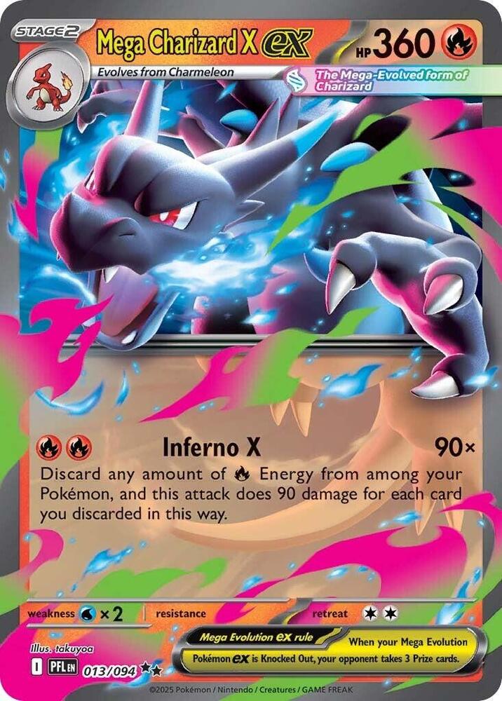 Mega Charizard X ex - Phantasmal Flames - 013/094