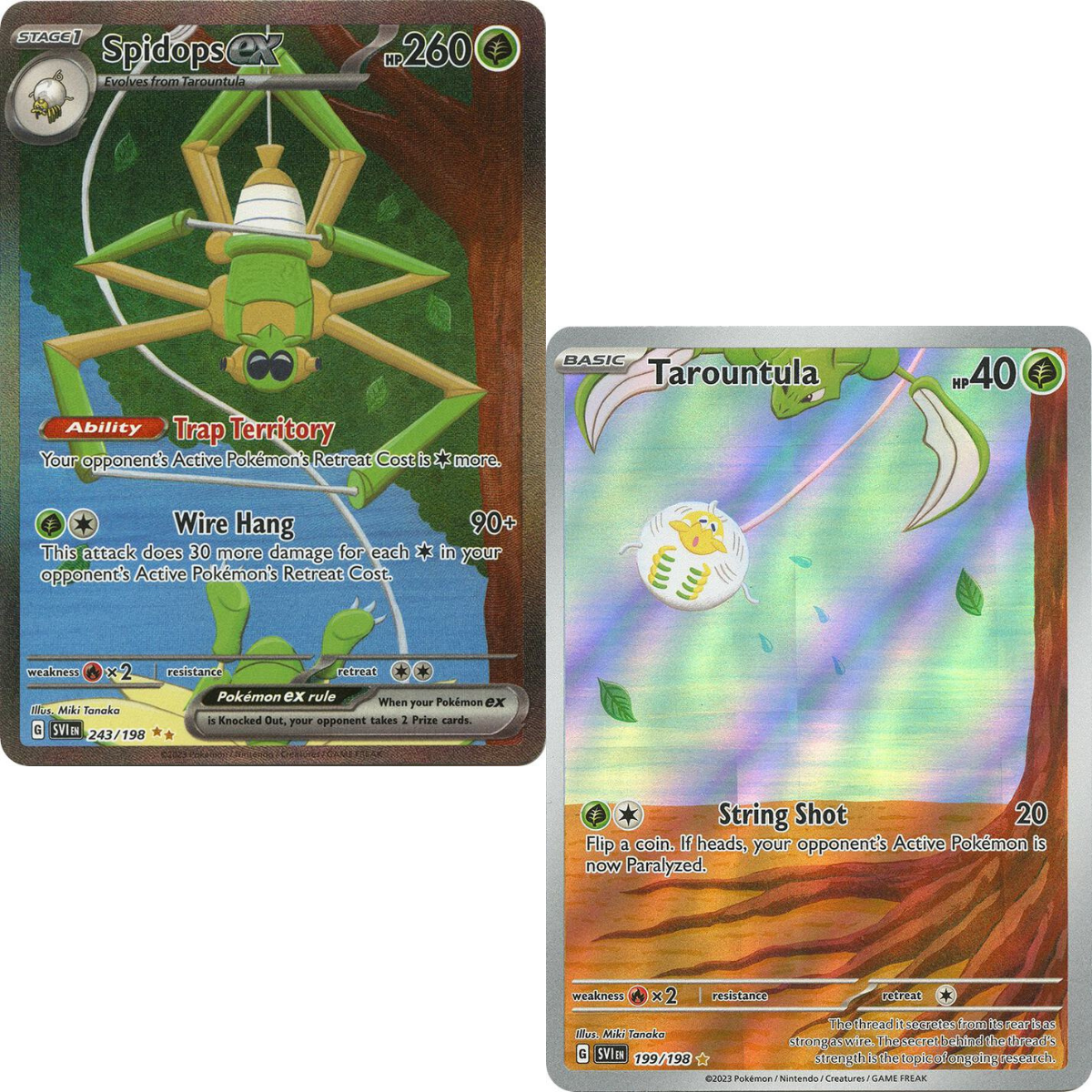 Spidops EX and Tarountula EX - Scarlet & Violet