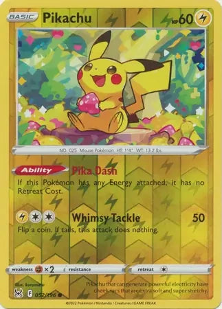 Pikachu (reverse) - Lost Origin - 052/196