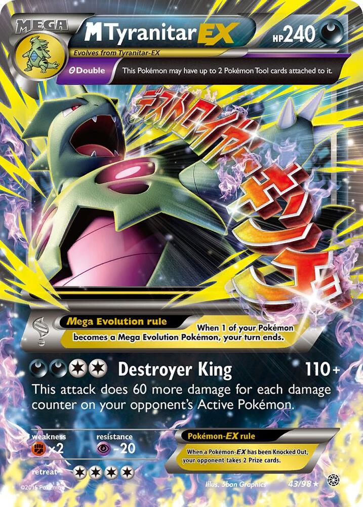 M Tyranitar ex - Ancient Origins - 43/98