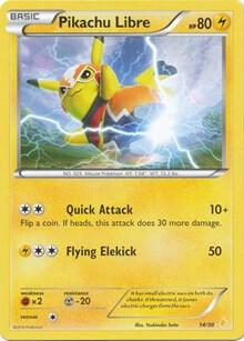 Pikachu Libre (14 - Non-Holo) - XY - Pikachu Libre & Suicune