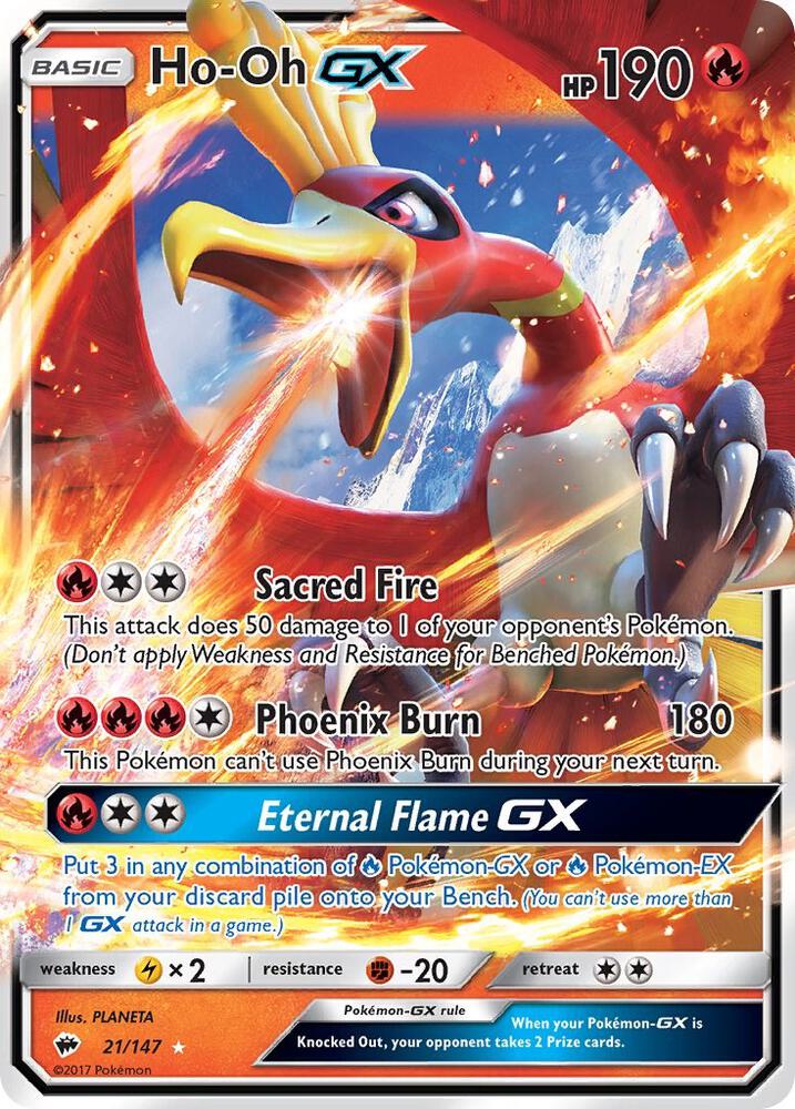 Ho-Oh GX - SM - Burning Shadows - 21/147