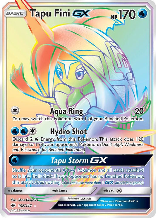 Tapu Fini GX (Secret) - SM - Burning Shadows - 152/147