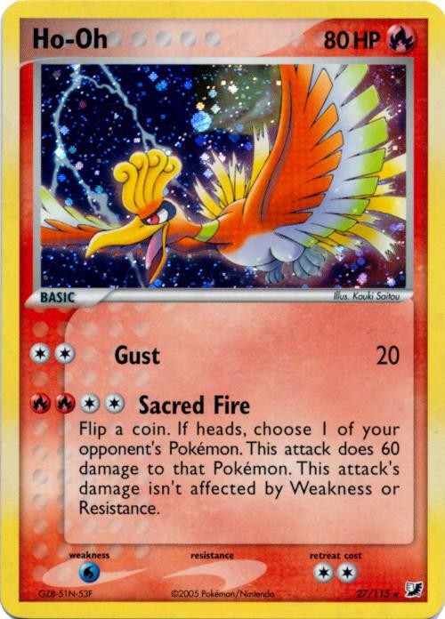 Ho-Oh (Cosmos Holo) - Deck Exclusives - 27/115