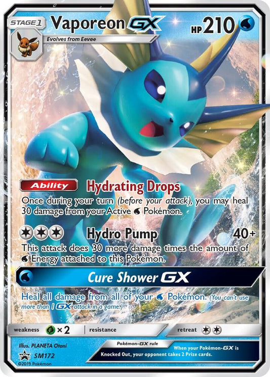 Vaporeon GX - SM172 - SM Promos
