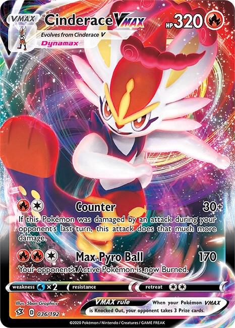 Cinderace VMAX - 036/192 - Rebel Clash
