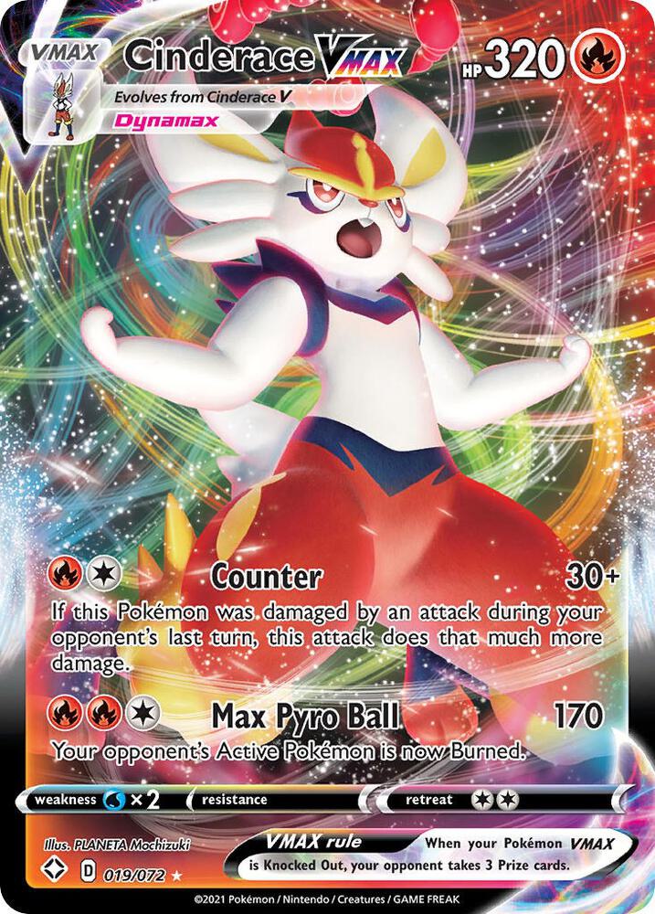 Cinderace VMAX - Shining Fates - 019/072