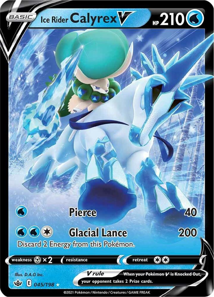 Ice Rider Calyrex V - Chilling Reign - 045/198