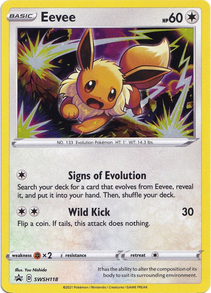 Eevee - SWSH118 - Sword & Shield Promo Cards