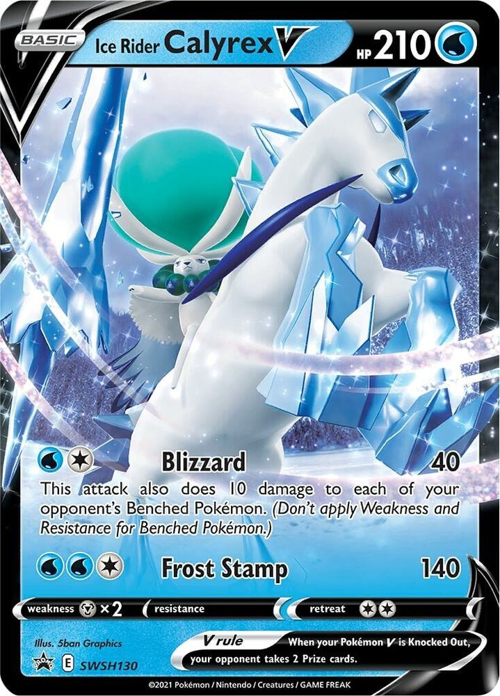 Ice Rider Calyrex V - SWSH130 - Sword & Shield Promo Cards