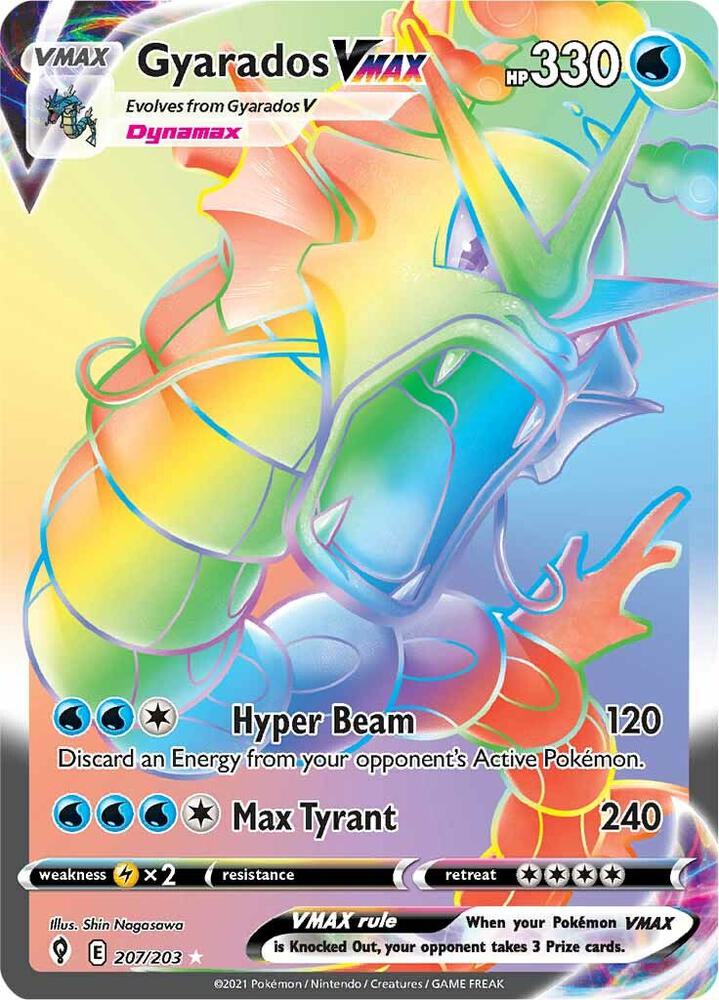 Gyarados VMAX (Secret) - Evolving Skies - 207/203