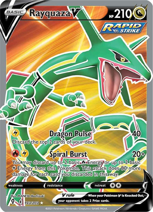 Rayquaza V (Full Art) - Evolving Skies - 193/203
