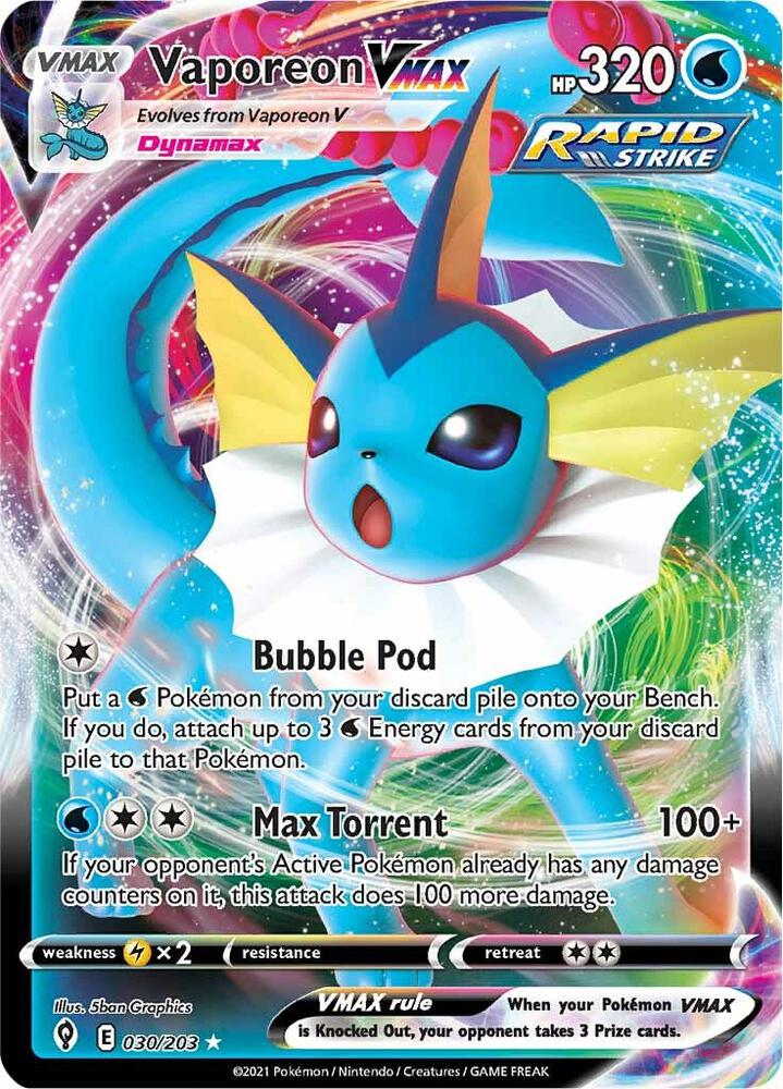 Vaporeon VMAX - Evolving Skies - 030/203