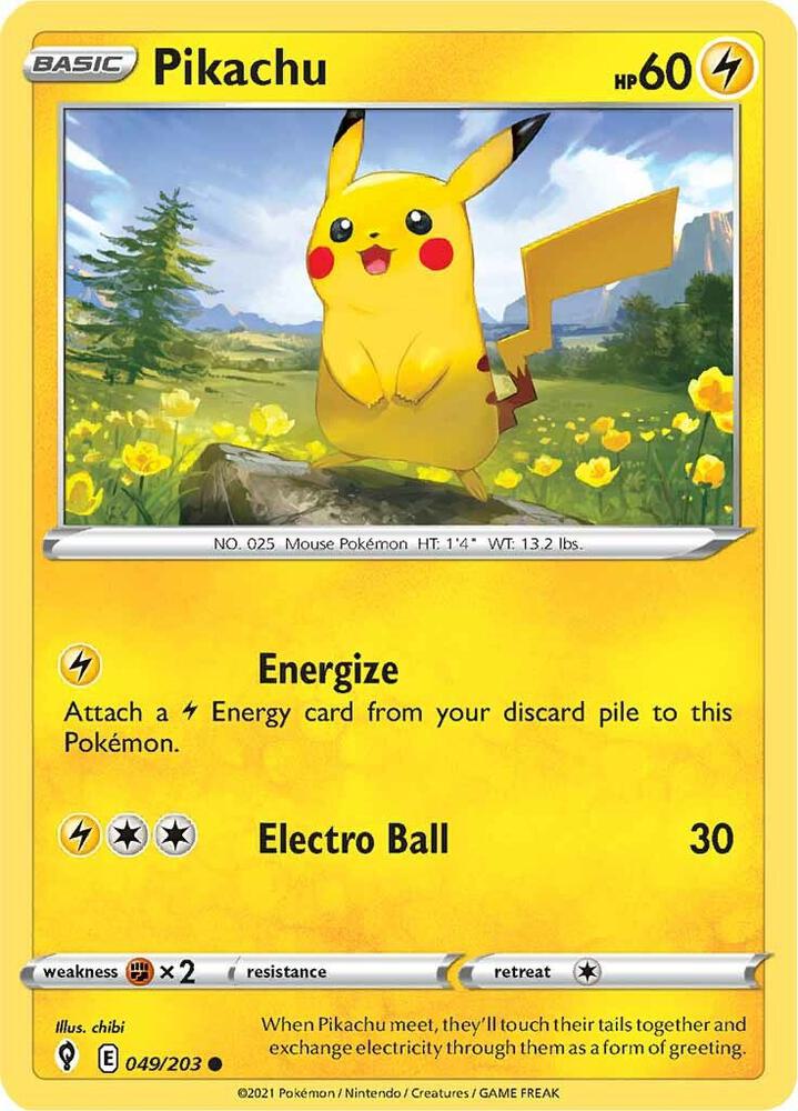 Pikachu - Evolving Skies - 049/203