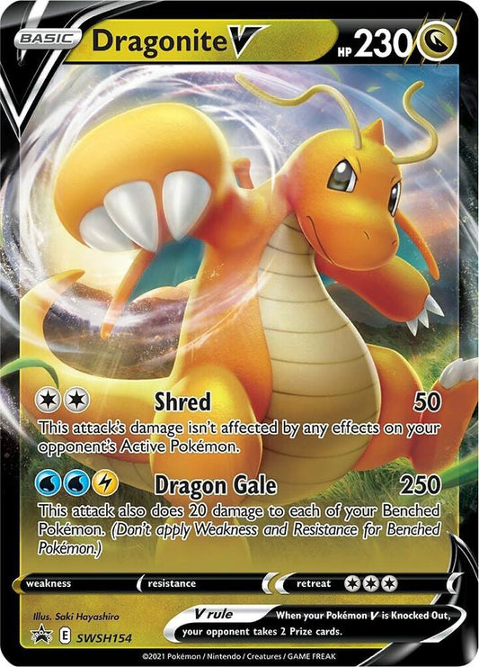 Dragonite V - SWSH154 - Sword & Shield Promo Cards