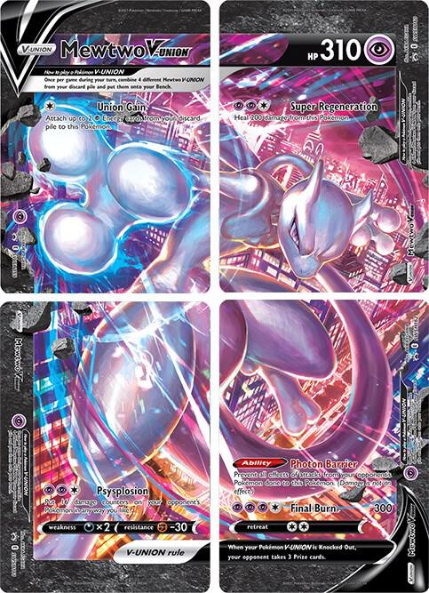 Mewtwo V-UNION [Set of 4] - Sword & Shield Promo Cards