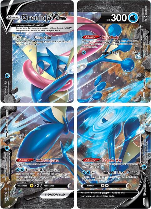 Greninja V-UNION [Set of 4] - Sword & Shield Promo Cards