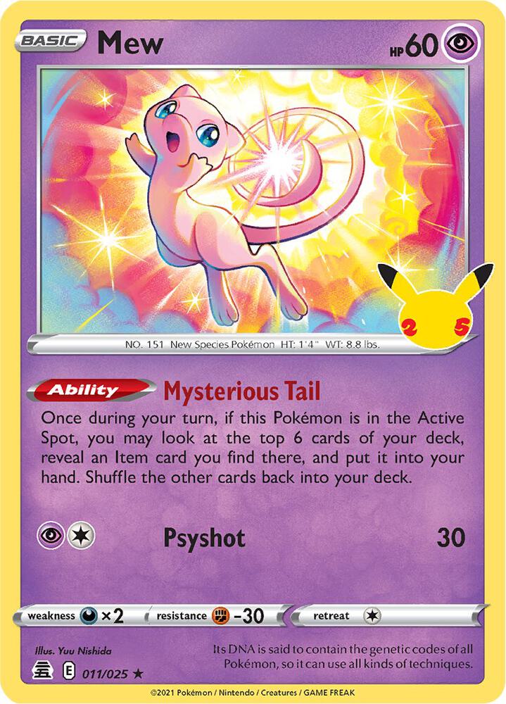 Mew (Holo) - Celebrations - 011/025