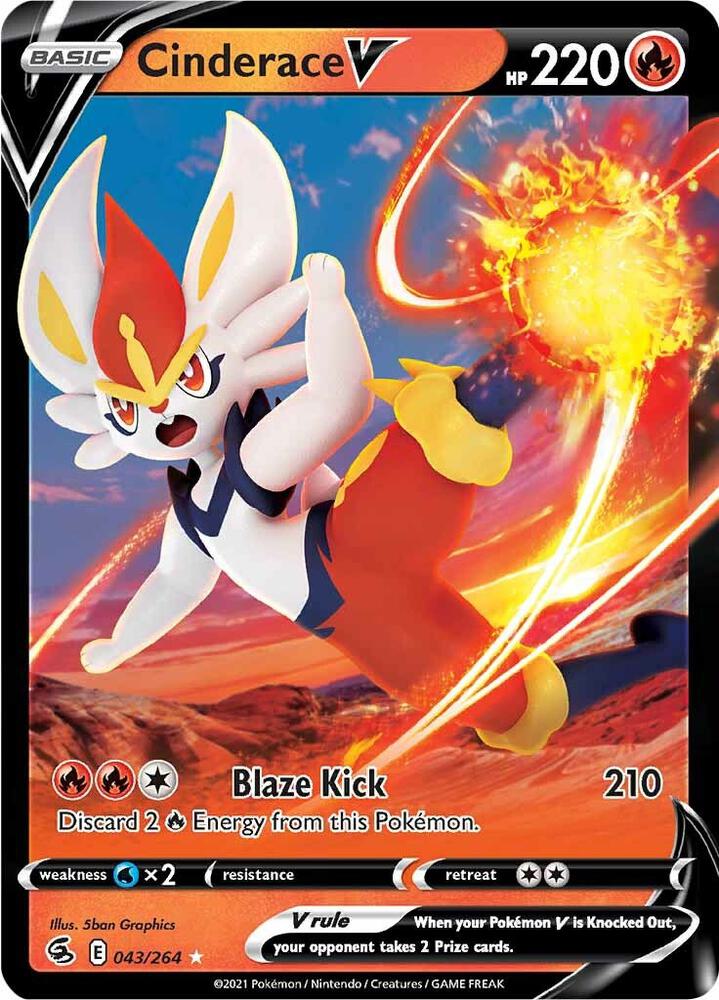 Cinderace V (43) - Fusion Strike - 043/264