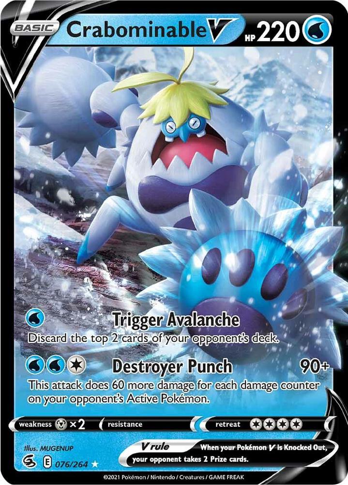 Crabominable V - Fusion Strike - 076/264