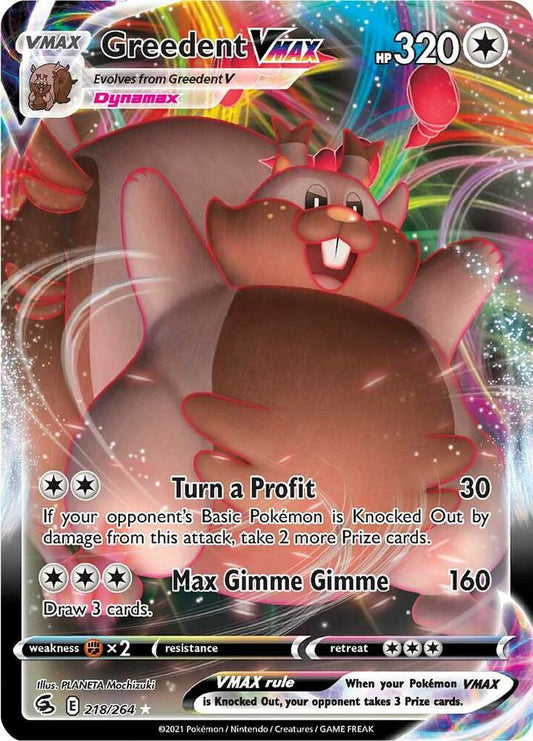 Greedent VMAX - 218/264 - Fusion Strike