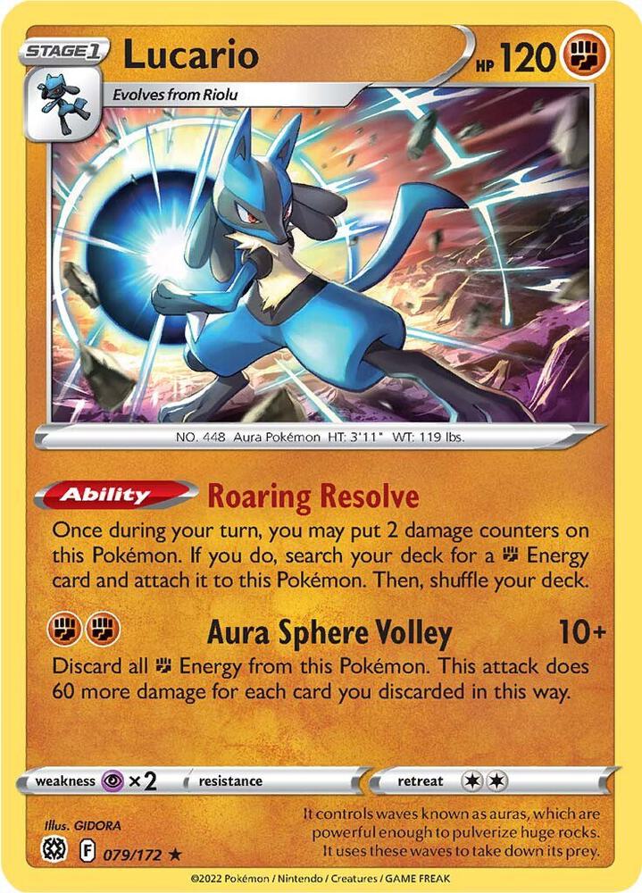 Lucario (Holo) - Brilliant Stars - 079/172
