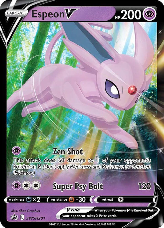 Espeon V - SWSH201 - Sword & Shield Promo Cards